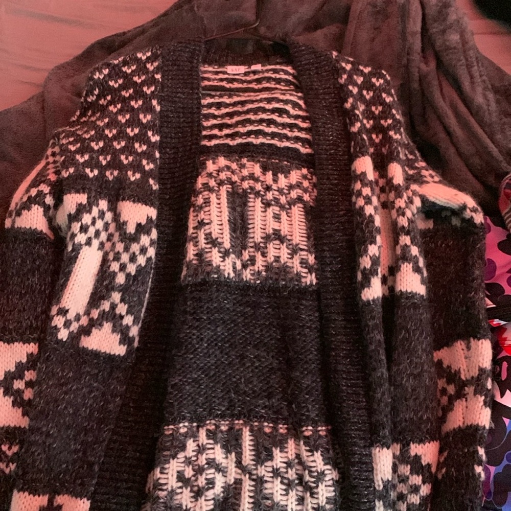 Black and white cardigan
